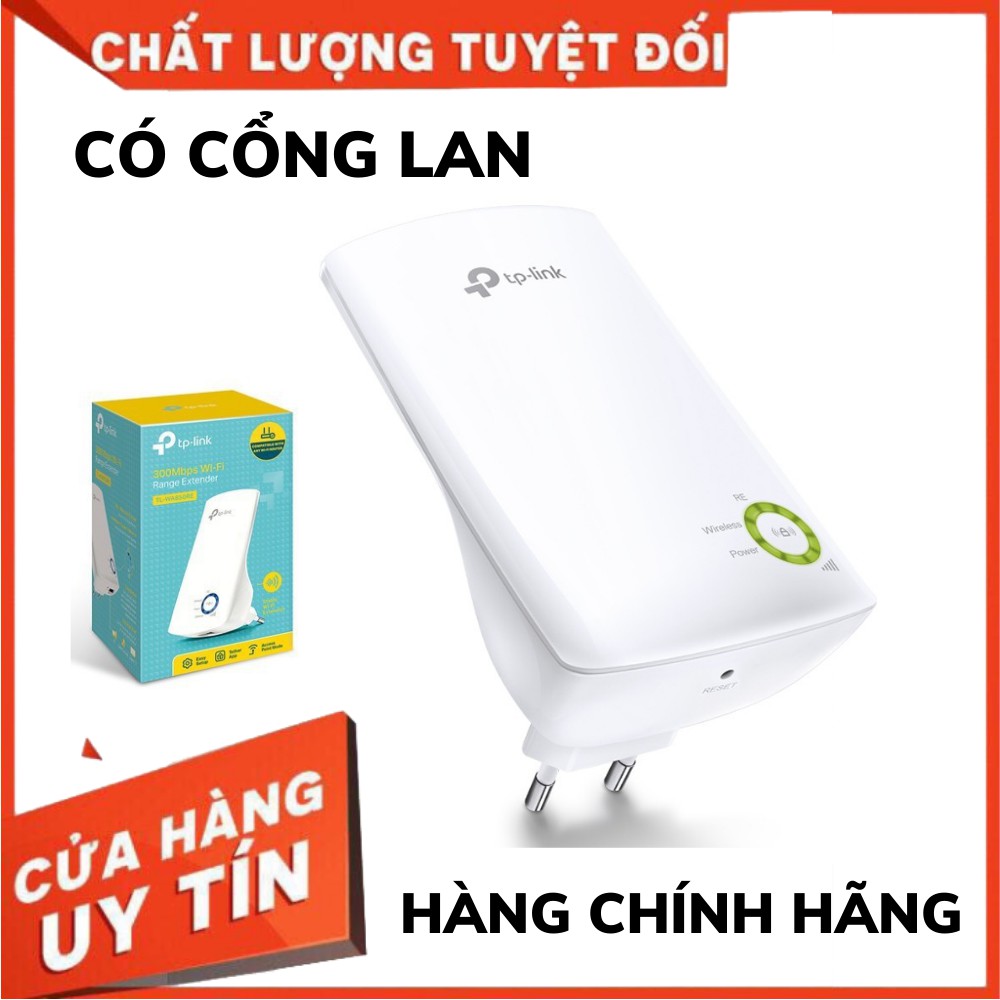 TP-Link N 300Mbps Mở rộng sóng Wifi Kích sóng, Tăng Cường Sóng wifi -TL-WA850RE - Hàng Chính Hãng