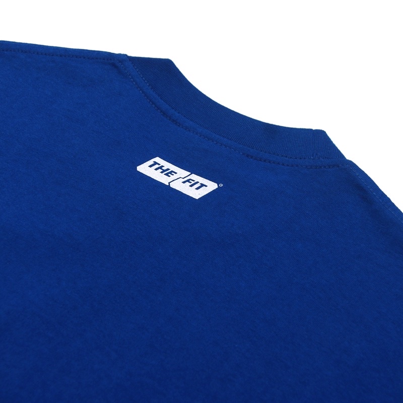 Áo thun UNISEX localbrand THE FIT EMBOSSED LOGO TEE BLUE, áo localbrand chính hãng in nổi, 100% cotton