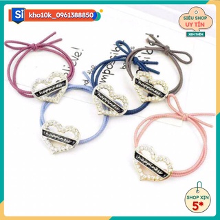 Sỉ 10 buộc tóc nơ ruy băng nhựa nhiều màu  37k