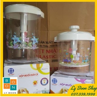 Hộp muối dưa cà Việt Nhật 5 Lít, 7,5 lít 💖freeship💖 Bình muối dưa cà Việt Nhật