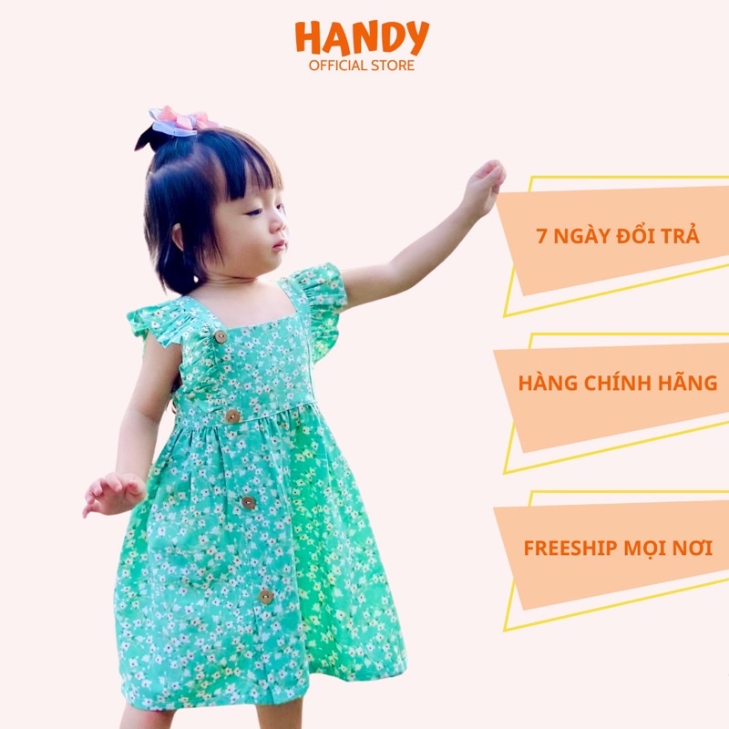 Đầm cho bé , đầm cao cấp họa tiết bông nhí nhẹ nhàng thiết kế đáng yêu
