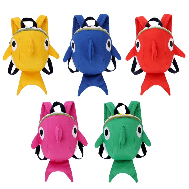 Ba Lô Đi Học Hình Cá Mập Dễ Thương Cho Bé