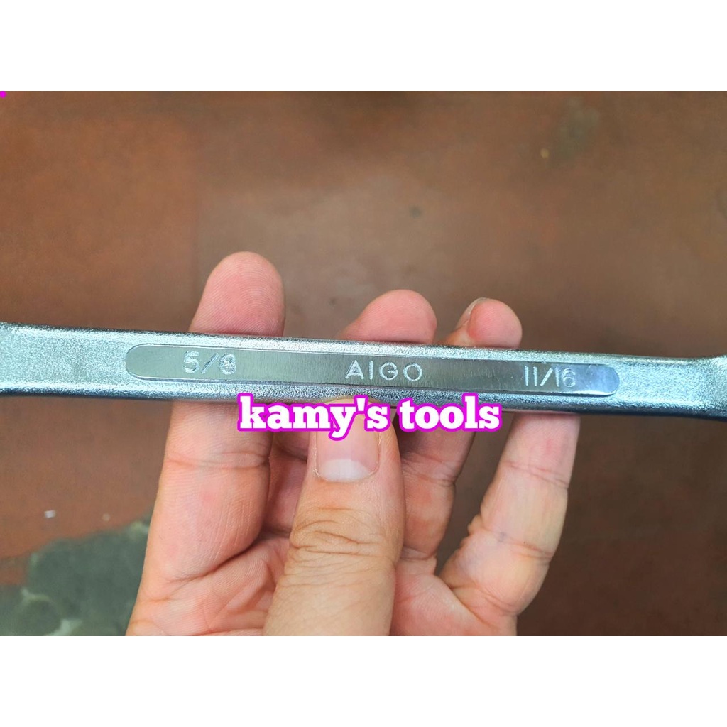 Cờ lê 2 đầu vòng hệ inch AIGO chính hãng Nhật cao cấp, cờ lê 2 đầu tròng