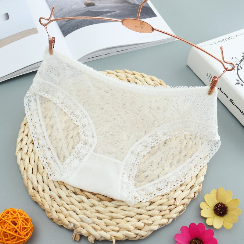 Quần lót nữ lưới viên ren xuyên thấu - Quần lót nữ siêu mỏng CM021