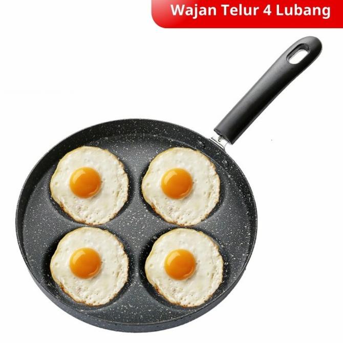 Khuôn Tròn 4 Lỗ Làm Bánh Pancake / Trứng