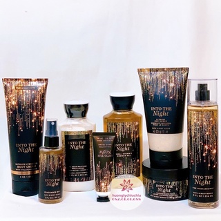 Xịt thơm bodymist, gel tắm, dưỡng thể Into the night Bath and body works
