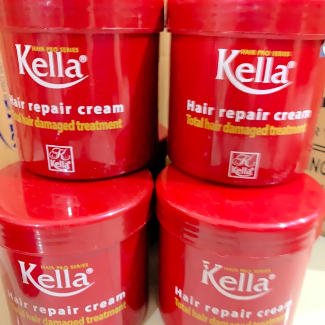 Dầu hấp Kella suôn mềm đỏ chữ vàng tóc hư tổn 500ml dưỡng chất Collagen giúp tóc chắc khỏe,suôn mượt [tận gốc]