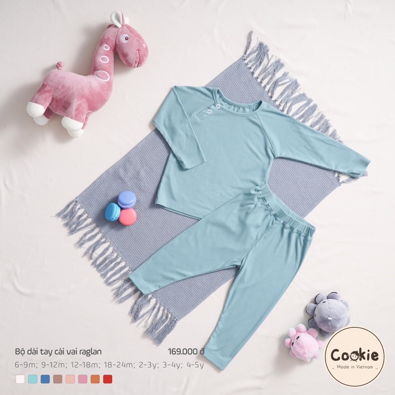 Bộ rời dài tay raglan Cookie