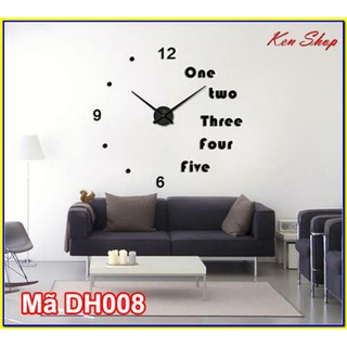 ✴️Đồng hồ dán tường DIY cỡ lớn trang trí phòng khách - Đồng hồ DH008