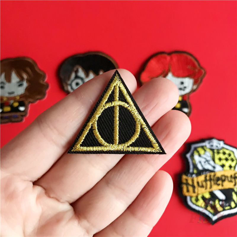 Nhãn dán ủi thêu phong cách logo Harry Potter