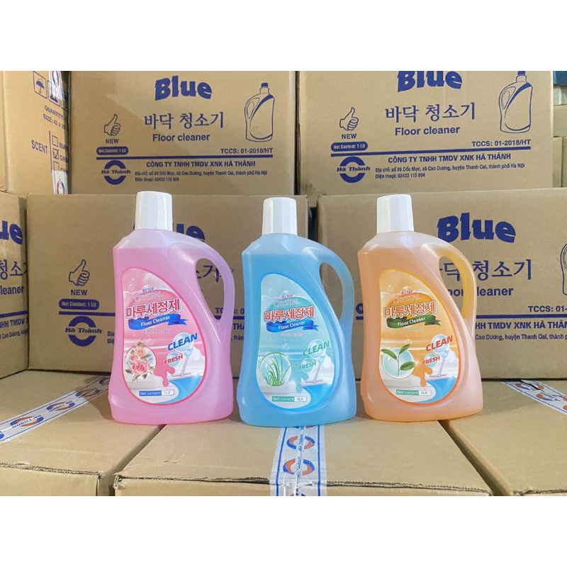 Nước Lau Sàn Blue Hương Thiên Nhiên Siêu Sạch Thơm Mát 1000ML/Chai ( Mẫu Mới )