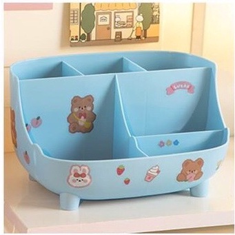 Kệ đựng bút,để đồ đa năng kèm chỗ để điện thoại siêu tiện lợi( Tặng kèm sticker) có sẵn
