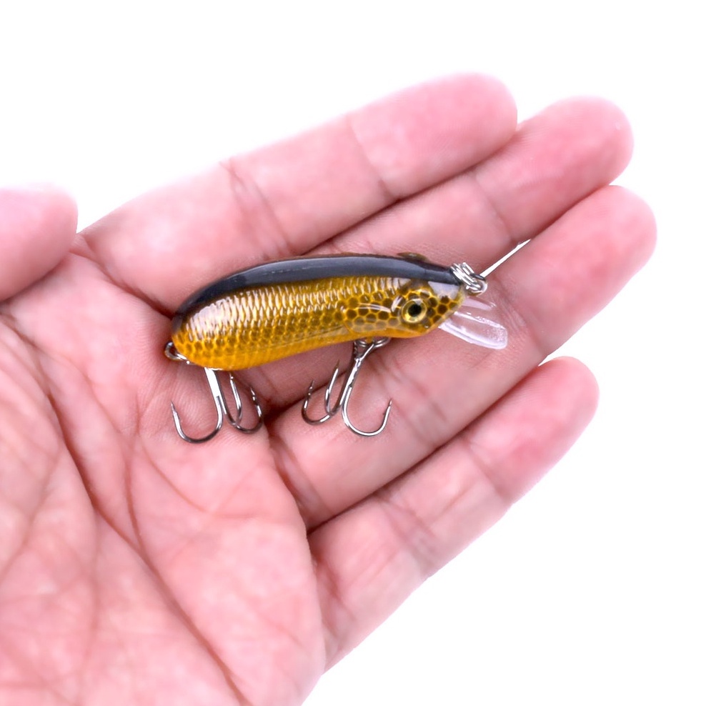 Mồi câu lure CC50 6cm/10gr Docaulure25 mồi giả cc50 câu lure lưỡi ba tiêu sắc bén, chuyên lure, lóc, chim, trê siêu nhạy