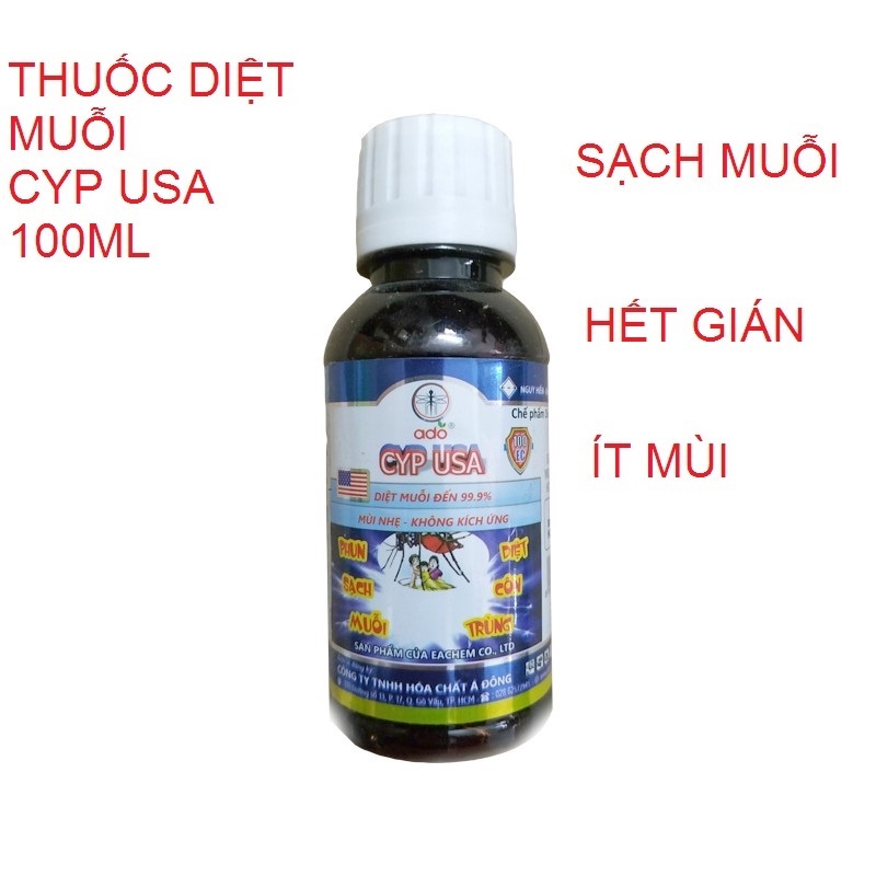 Thuốc diệt côn trùng CYPUSA 100EC 100ml sử dụng an toàn, hiệu quả
