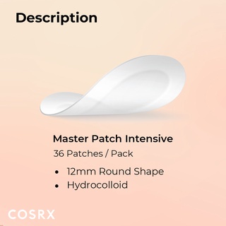 Miếng dán mụn Intensive COSRX Master patch Intensive 1 gói 36 miếng
