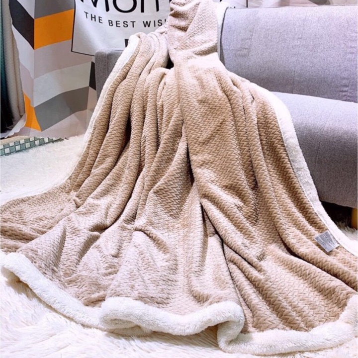 [Ảnh thật] Chăn lông thỏ 2,5kg mềm mịn giá rẻ