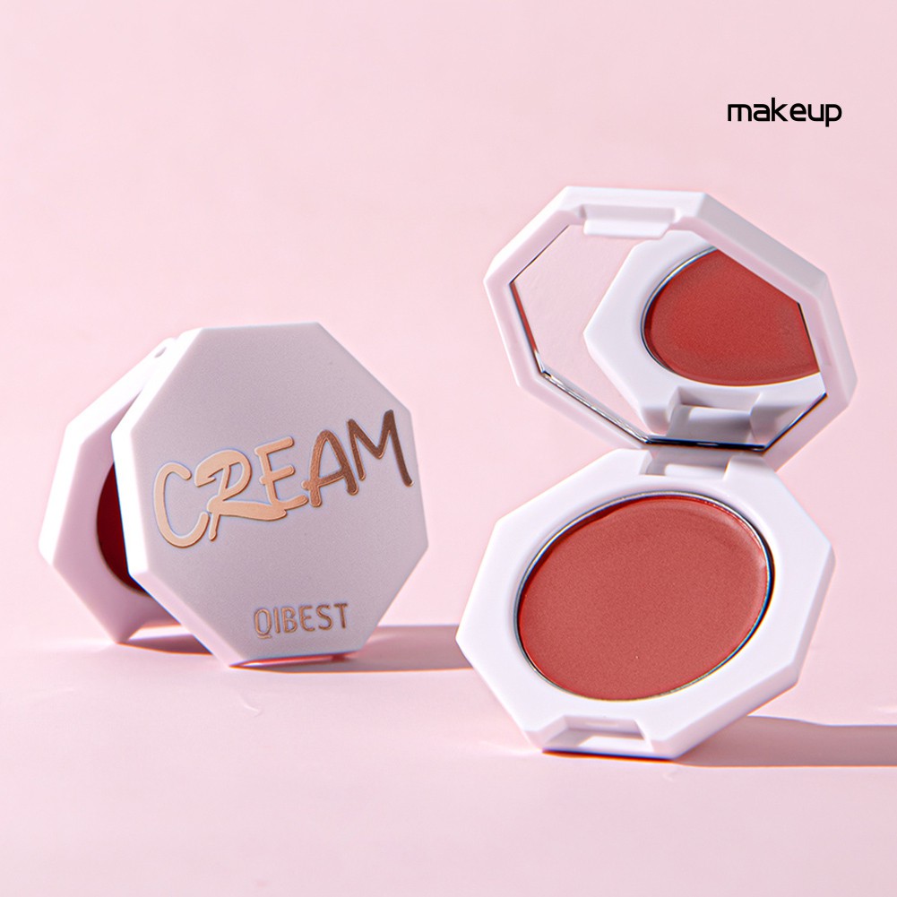 [Hàng mới về] Phấn Đánh Má Hồng Dưỡng Ẩm Trang Điểm Tự Nhiên Qibest Cream | BigBuy360 - bigbuy360.vn