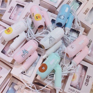Máy Sấy Cute Gấu Thỏ Vịt Gấp Gọn(KHÔNG HỘP)