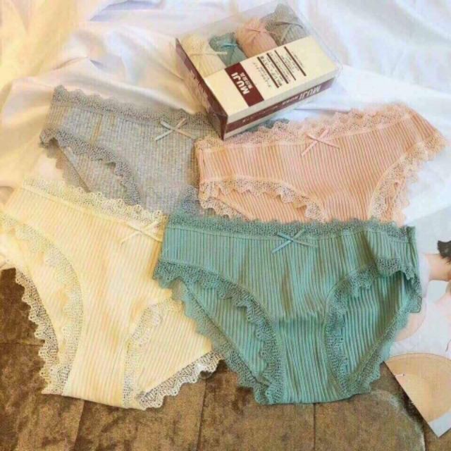 Quần chip coton cao cấp_Set 4 quần chip Muji Nhật | BigBuy360 - bigbuy360.vn