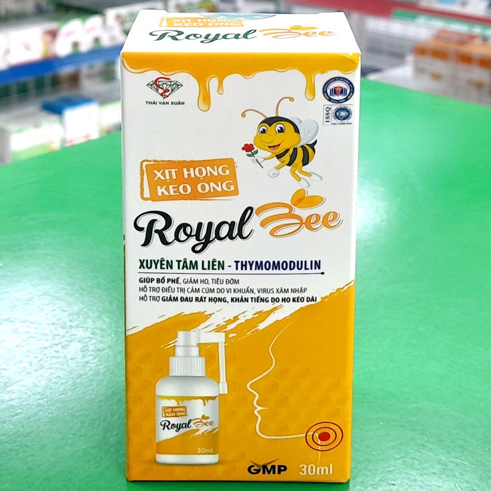 Xịt Họng Keo Ong Royal Bee -  Hỗ trợ giảm đau rát họng và khản tiếng do ho kéo dài 30ML