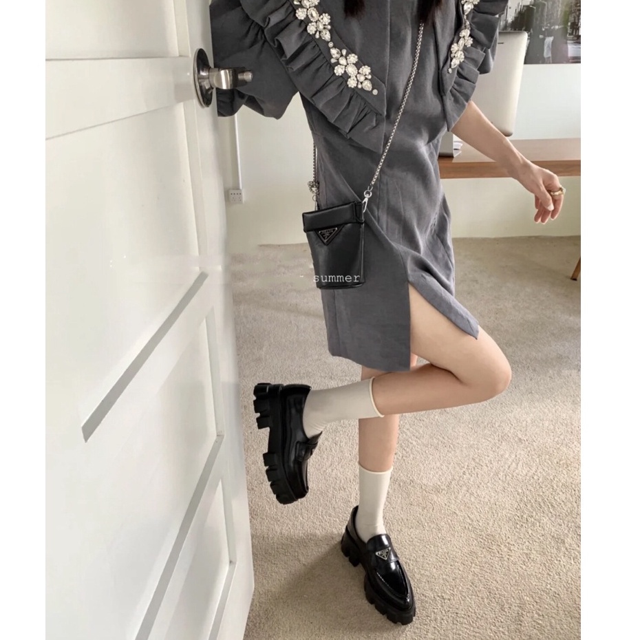 Giày Lười Da Thời Trang Thanh Lịch Cho Nữ