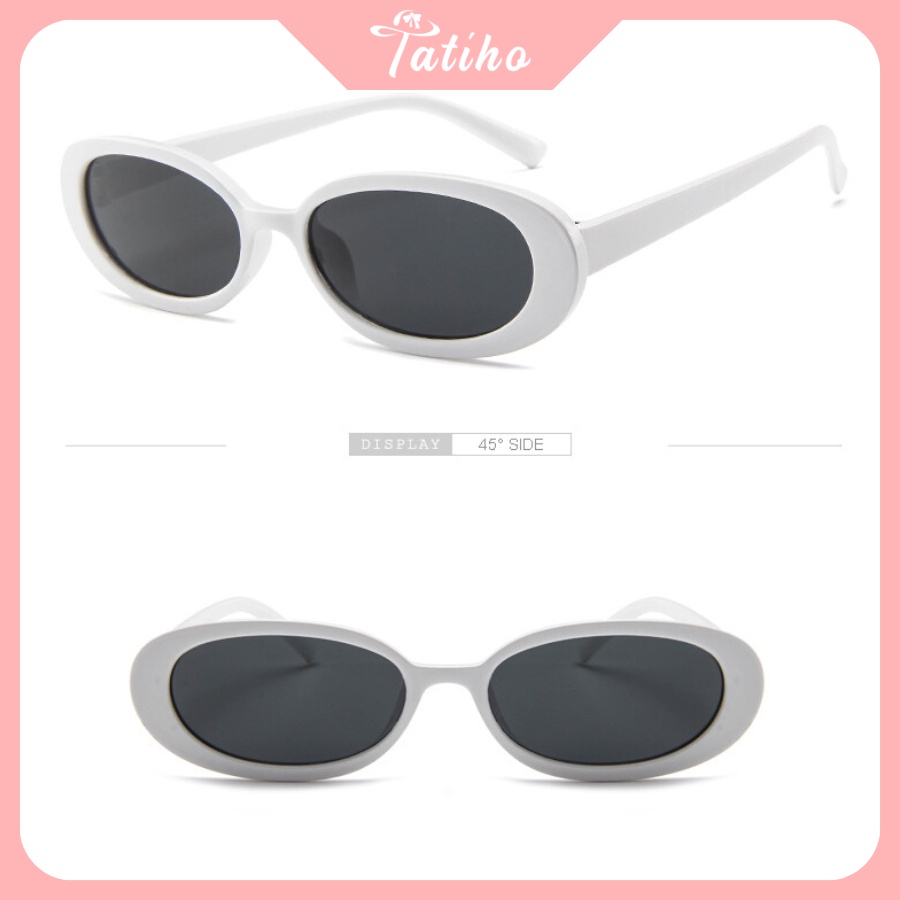 Kính Mát (Kính Râm) Hình Oval Gọng Nhựa Phong Cách Hàn Quốc - Tatiho - Mã MK035