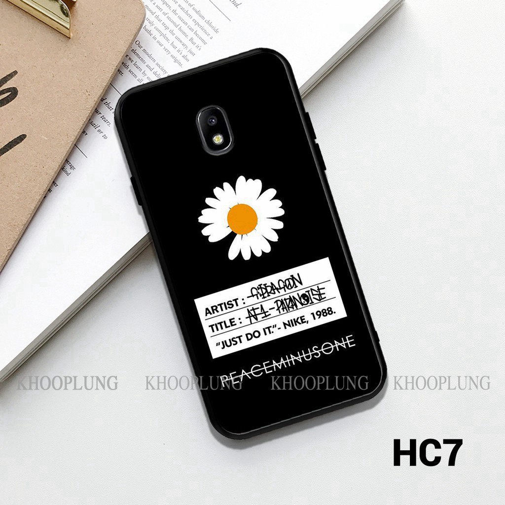 Ốp lưng Samsung J7 Pro - J7 Plus in hình họa tiết hoa cúc peaceminusonee G-Dragon x Just D
