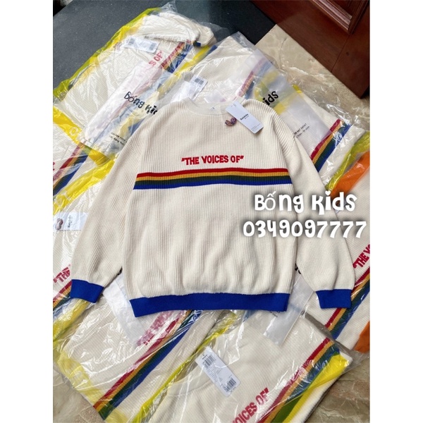 Áo Len Bé Gái Thêu Nổi THE VOICES OF Kem BalaBala