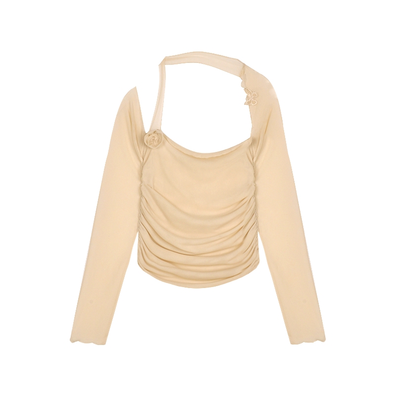 DUNEA Áo kiểu cổ vuông trễ vai che nắng gợi cảm thời trang cho nữ