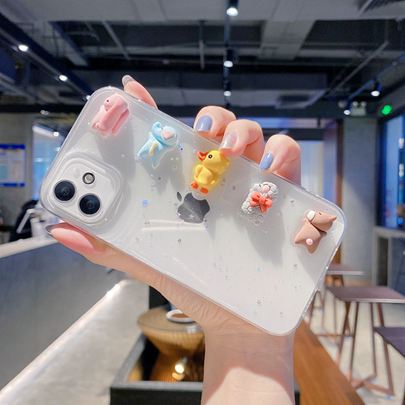 Ốp Lưng Hình Thú Xinh Xắn Cho Iphone 12 12promax 11 11pro Max X Xr Xs Max Xr 8 7 Plus 6 6s Plus | BigBuy360 - bigbuy360.vn