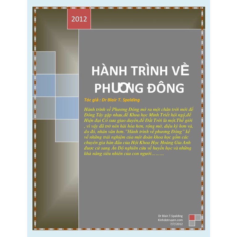 Sách - Hành Trình Về Phương Đông (Khổ Nhỏ) - Tái Bản In Màu Tặng Kèm Bookmark