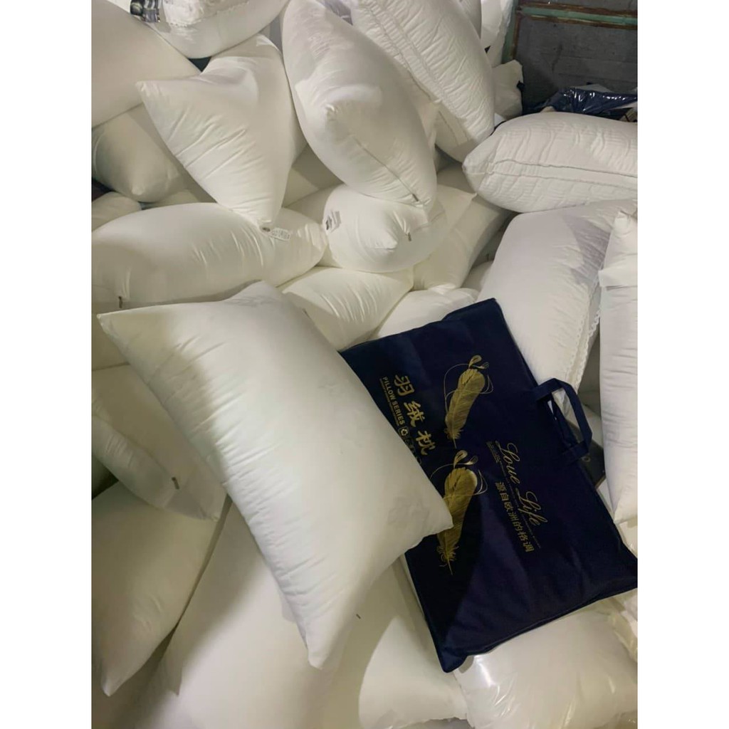 Combo 2 Ruột Gối Cao Cấp Bambiloo Chính Hãng Siêu Mềm Dùng Cho Khách Sạn