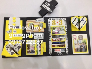 Thiệp ảnh handmade gập 4
