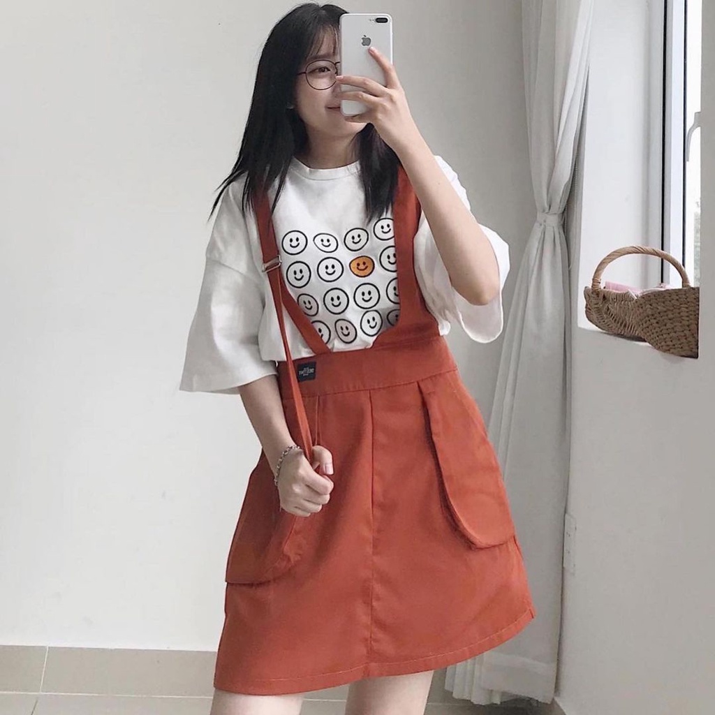 Váy Yếm Nữ JEMCLOSET Đầm Yếm Hở Lưng Dáng Chữ A Chất Liệu Kaki Mịn Thoáng Khí Mát Mẻ Co Giãn Thoải MLA 3347