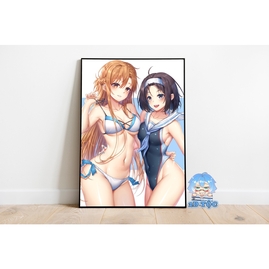 Tranh poster A3 Yuuki Asuna (7) Anime Manga Light Novel Sword Art Online  - 2D Tộc Shop