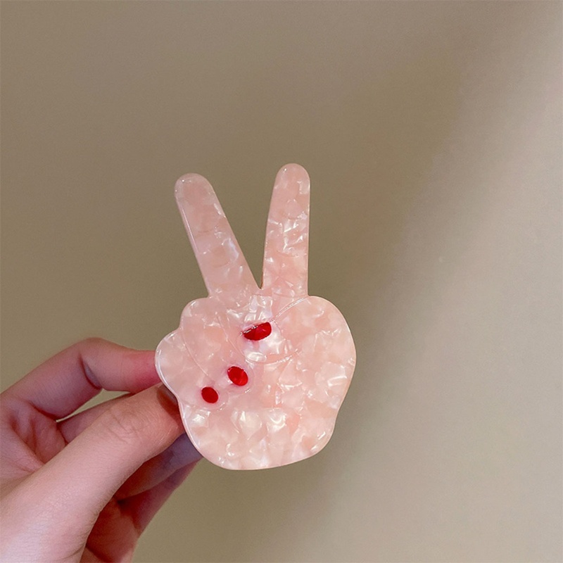 Kẹp Tóc Chống Trượt Hình Cử Chỉ Dễ Thương Cho Nữ