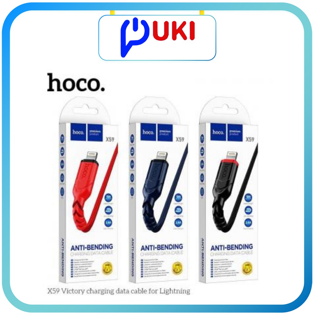 Mua dây sạc iphone/android/typec zin 7/7plus/8/10 plus chính hãng Hoco X59