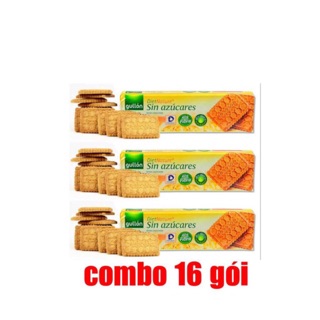 COMBO 16 GÓI DATE THÁNG 02/2022 BÁNH QUY GULLON ĂN KIÊNG KHÔNG ĐƯỜNG NHIỀU CHẤT XƠ 170G – GL9392
