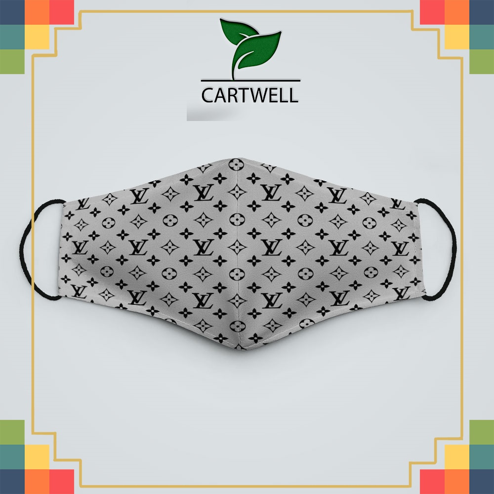 Khẩu trang nam nữ xịn L.V_1936 CARTWELL chất liệu vải dày 2 lớp phòng dịch bệnh chống nắng  lọc không khí