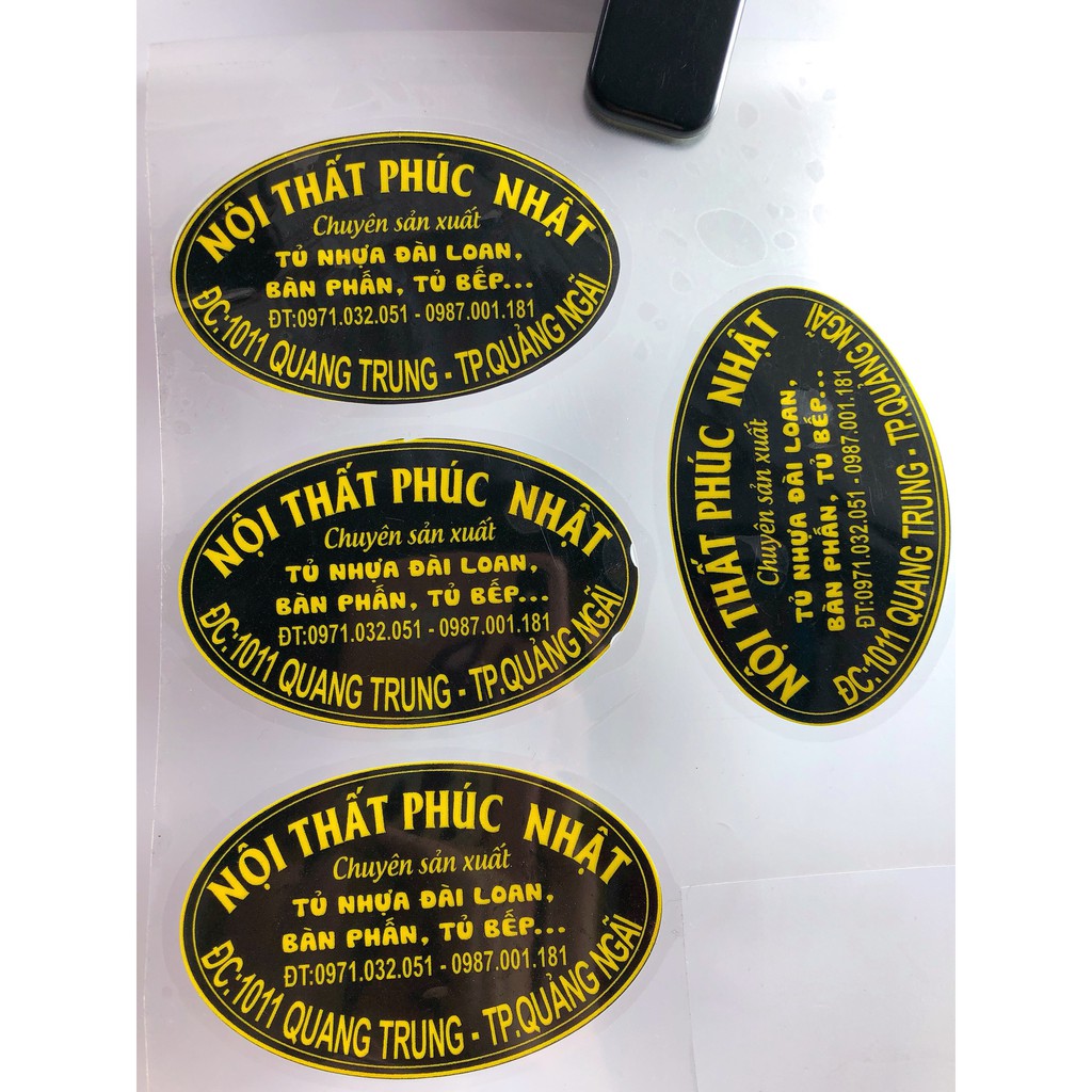 Decal ủi áo trực tiếp, logo in áo theo yêu cầu, logo công ty PHÚC NHẬT