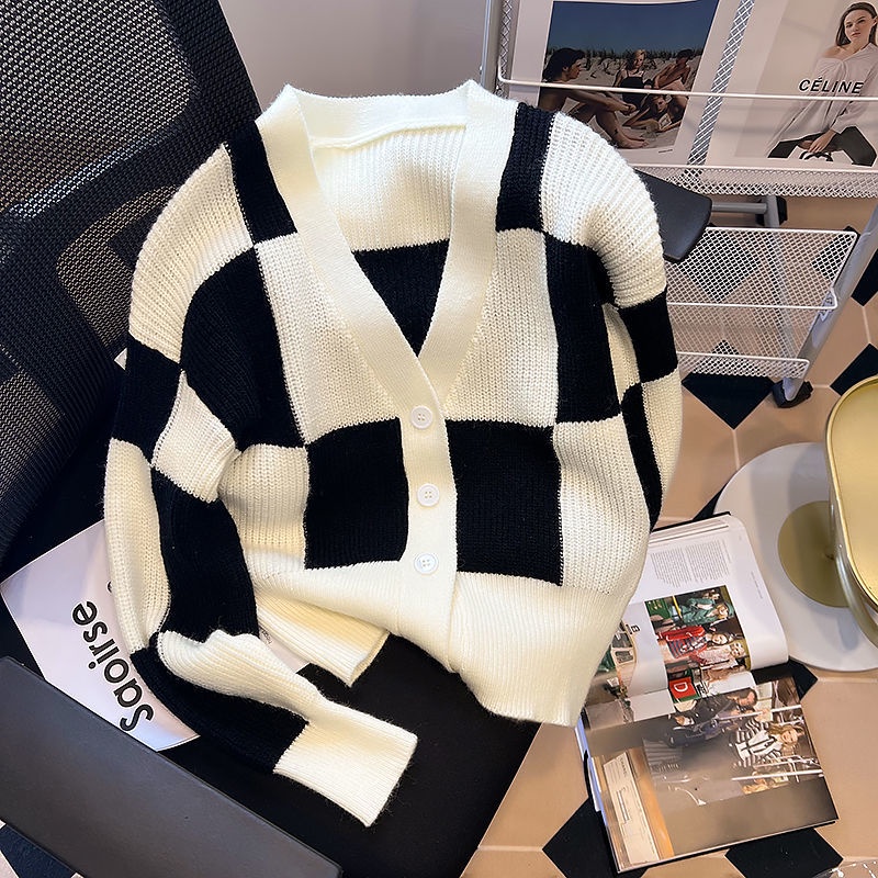 Áo Khoác Cardigan Dệt Kim Thời Trang Thu Đông