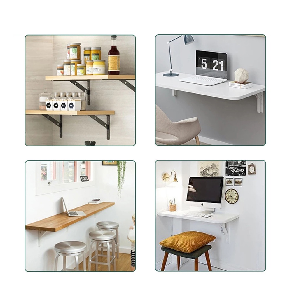 Giá Đỡ Hình Chữ L Bằng Kim Loại Dày Gắn Góc Phải Cho Nhà Bếp