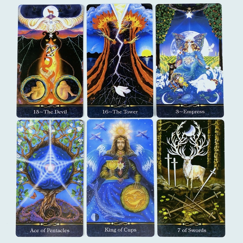 The Star Tarot Card Game Bộ Thẻ Bài Tarot Thiết Kế Dễ Thương