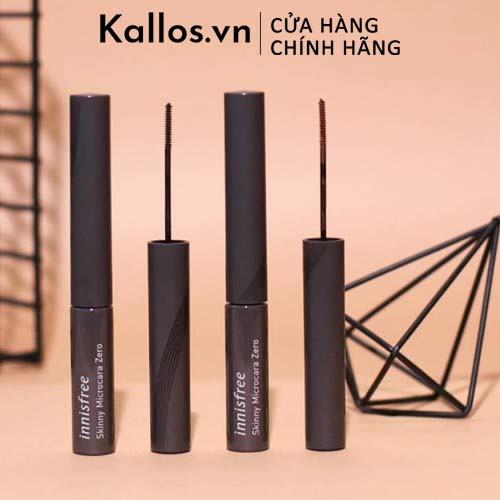 [TEM CHÍNH HÃNG] Mascara Siêu Mảnh Nhiều Mi Innisfree Skinny Microcara Zero, Super Longlashcara, Skinny Fixercara