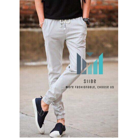 Quần dài jogger (DEALSHOCK) lưng thun trơn basic cá tính - Thời trang nam SIIBE