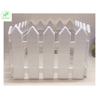 Hàng Rào Nhựa Lắp Ghép Dài 1,6m Cao 20cm Trang Trí Vườn Cây