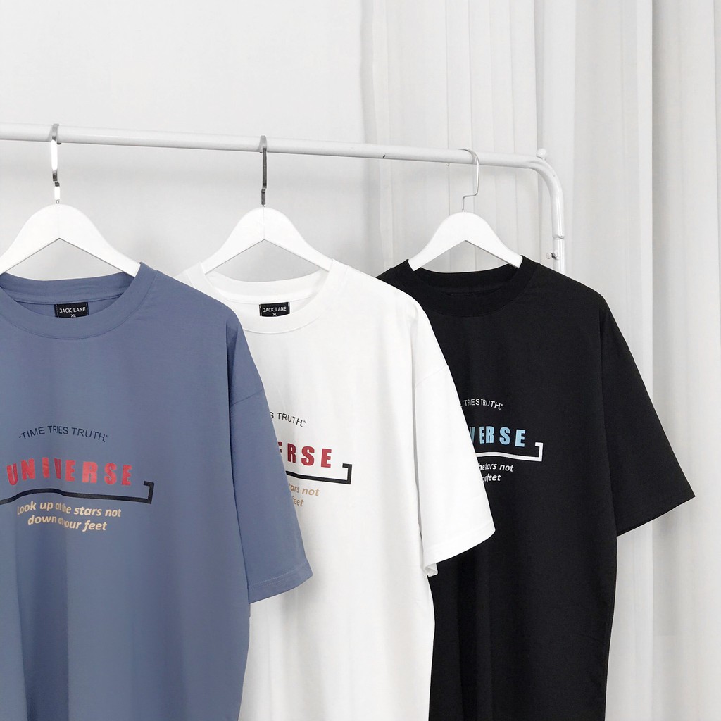 Áo thun tay lỡ in chữ Universe trước ngực , áo phông cộc tay nam nữ unisex , Odin Clothing