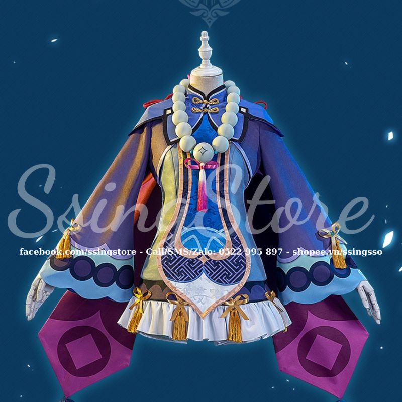 SSINGSTORE Set COSPLAY hóa trang thành nhân vật QiQi  trong game Genshin Impact