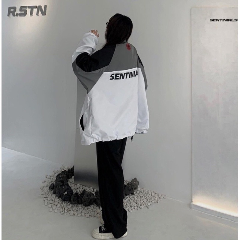 [ẢNH THẬT] Áo Khoát Dù SENTINIALS Unisex  Bomber Ulzzang 2 lớp Phối Màu  Nam Nữ đều mặc được