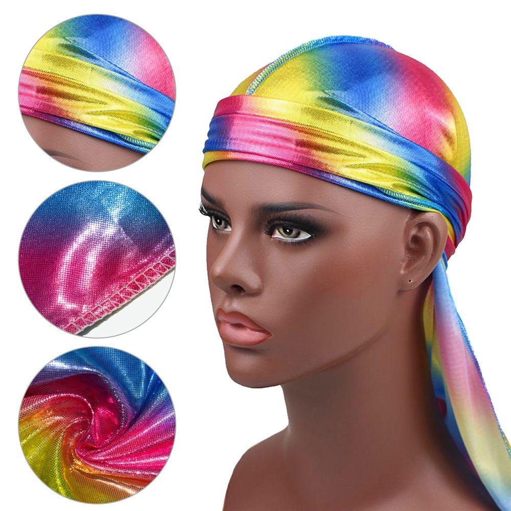 Rose Durag Mũ Trùm Đầu Bandana Đuôi Dài Lụa Mềm Mại Chemo Cướp Biển Ung Thư Cho Nam